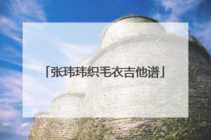 张玮玮织毛衣吉他谱