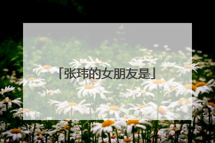 张玮的女朋友是