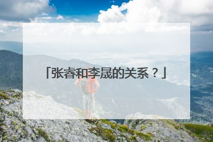 张睿和李晟的关系？