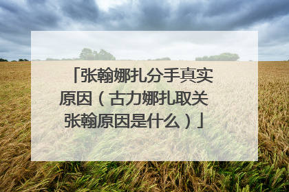 张翰娜扎分手真实原因（古力娜扎取关张翰原因是什么）