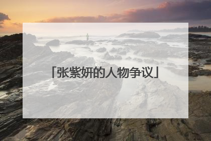 张紫妍的人物争议