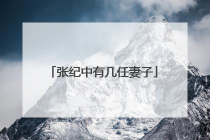 张纪中有几任妻子