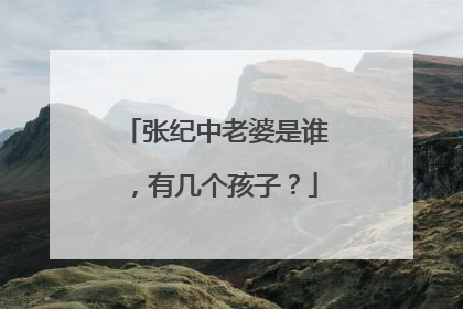 张纪中老婆是谁，有几个孩子？