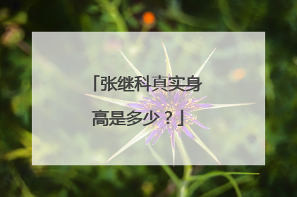 张继科真实身高是多少？