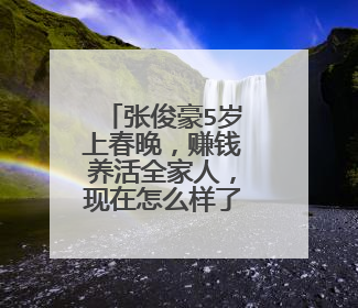 张俊豪5岁上春晚，赚钱养活全家人，现在怎么样了？
