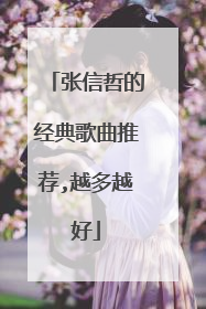 张信哲的经典歌曲推荐,越多越好