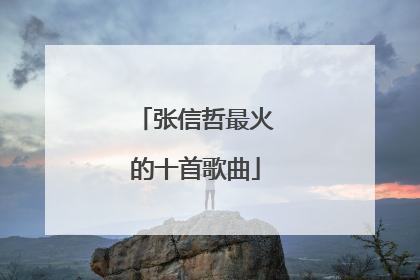 张信哲最火的十首歌曲