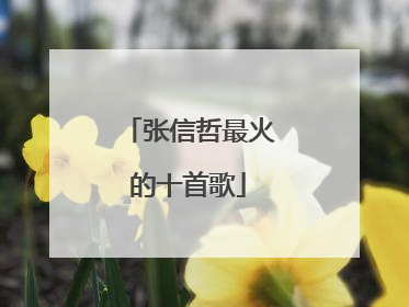 张信哲最火的十首歌