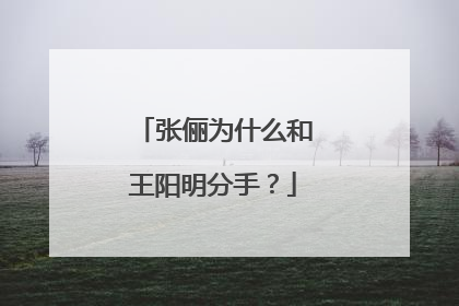 张俪为什么和王阳明分手?