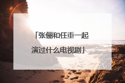 张俪和任重一起演过什么电视剧