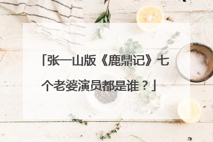 张一山版《鹿鼎记》七个老婆演员都是谁？
