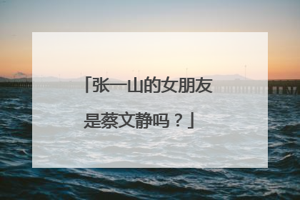 张一山的女朋友是蔡文静吗?