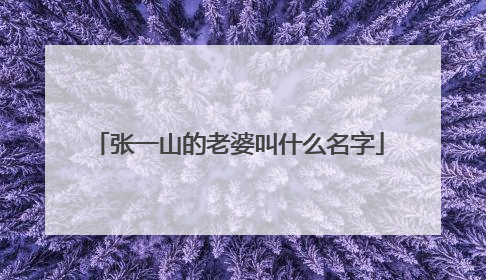 张一山的老婆叫什么名字