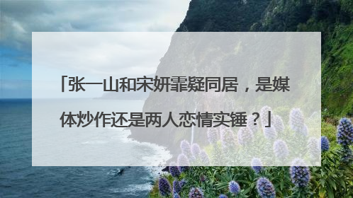 张一山和宋妍霏疑同居，是媒体炒作还是两人恋情实锤？