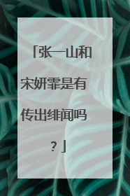 张一山和宋妍霏是有传出绯闻吗?