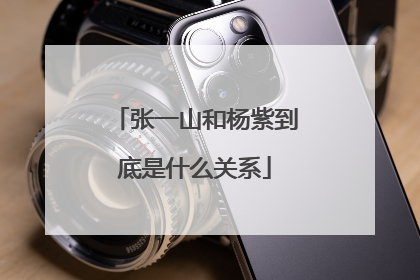 张一山和杨紫到底是什么关系