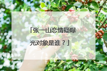 张一山恋情疑曝光对象是谁？