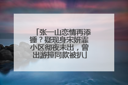 张一山恋情再添锤?疑现身宋妍霏小区彻夜未出,曾出游撞同款被扒