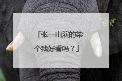 张一山演的柒个我好看吗?