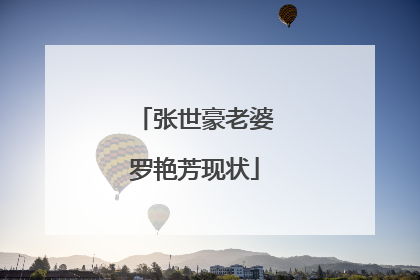 张世豪老婆罗艳芳现状