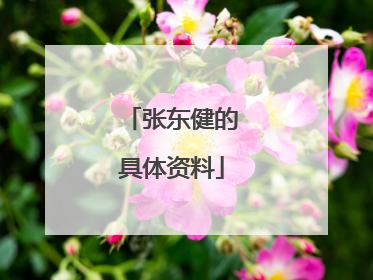 张东健的具体资料