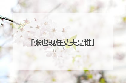 张也现任丈夫是谁