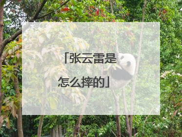 张云雷是怎么摔的