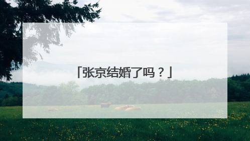 张京结婚了吗?