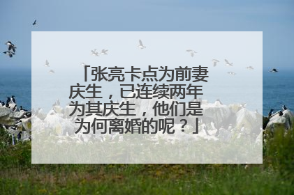 张亮卡点为前妻庆生，已连续两年为其庆生，他们是为何离婚的呢？