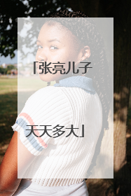 张亮儿子天天多大