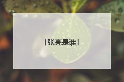 张亮是谁