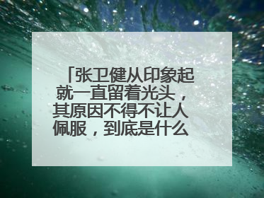 张卫健从印象起就一直留着光头，其原因不得不让人佩服，到底是什么原因？