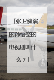 张卫健演的孙悟空的电视剧叫什么?
