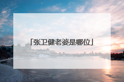 张卫健老婆是哪位