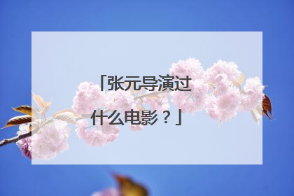 张元导演过什么电影?