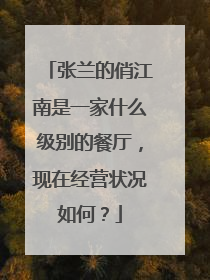 张兰的俏江南是一家什么级别的餐厅，现在经营状况如何？