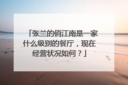 张兰的俏江南是一家什么级别的餐厅，现在经营状况如何？