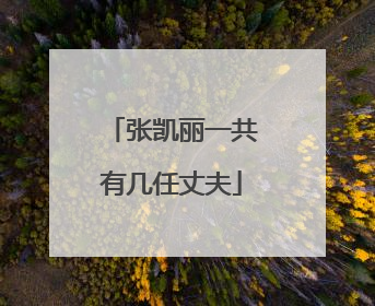 张凯丽一共有几任丈夫