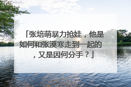 张培萌暴力抢娃，他是如何和张漠寒走到一起的，又是因何分手？