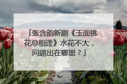 张含韵新剧《玉面桃花总相逢》水花不大，问题出在哪里？