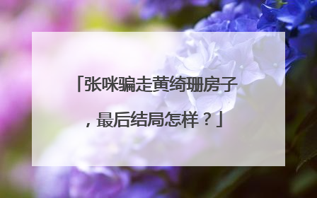 张咪骗走黄绮珊房子，最后结局怎样？