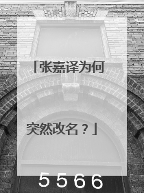 张嘉译为何突然改名？