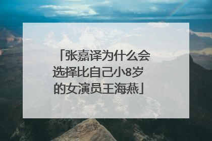 张嘉译为什么会选择比自己小8岁的女演员王海燕