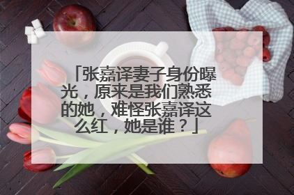 张嘉译妻子身份曝光，原来是我们熟悉的她，难怪张嘉译这么红，她是谁？
