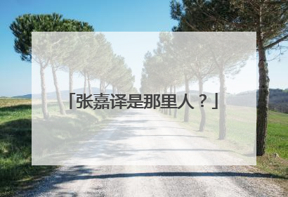 张嘉译是那里人?