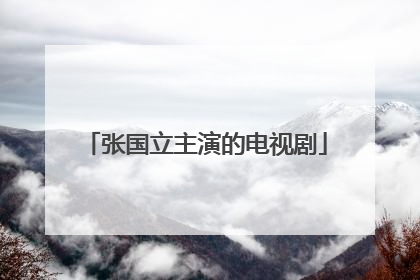 张国立主演的电视剧