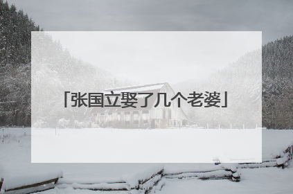 张国立娶了几个老婆