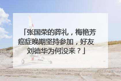 张国荣的葬礼,梅艳芳癌症晚期坚持参加,好友刘德华为何没来?