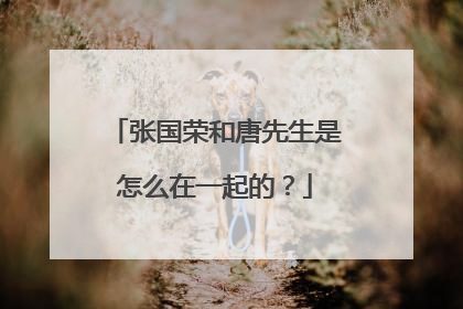 张国荣和唐先生是怎么在一起的？