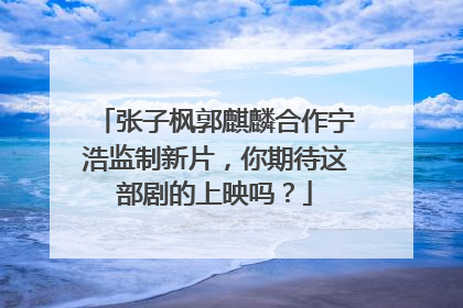 张子枫郭麒麟合作宁浩监制新片，你期待这部剧的上映吗？